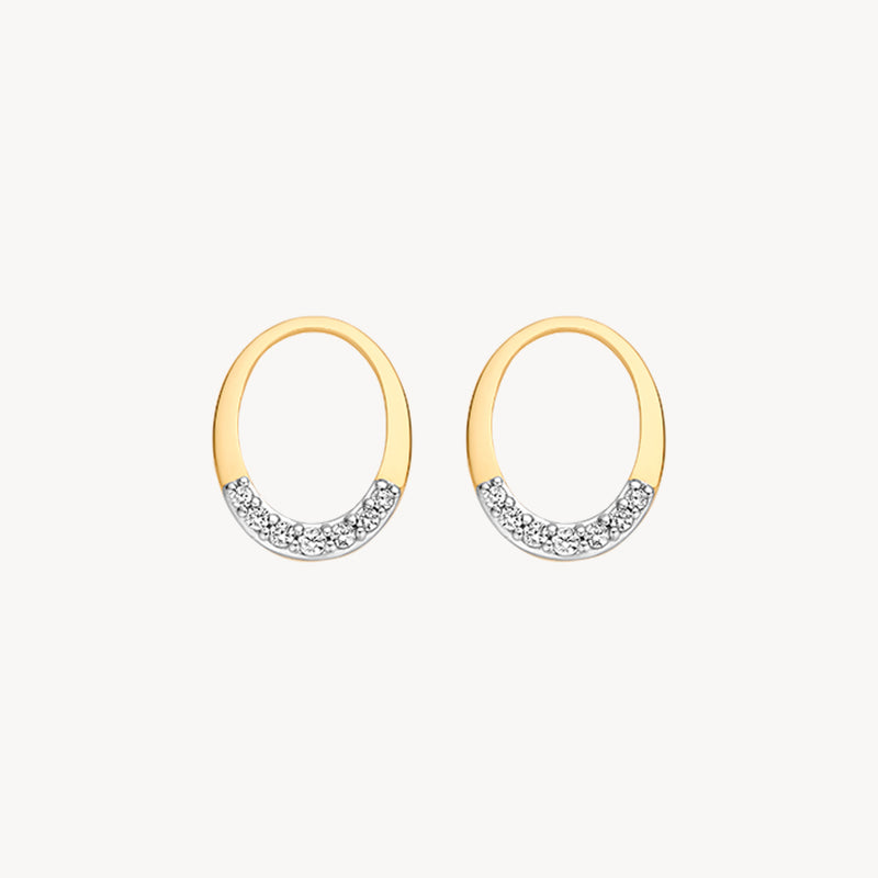 Ear Charms 9053YZI - 14k Yellow Gold with Zirconia