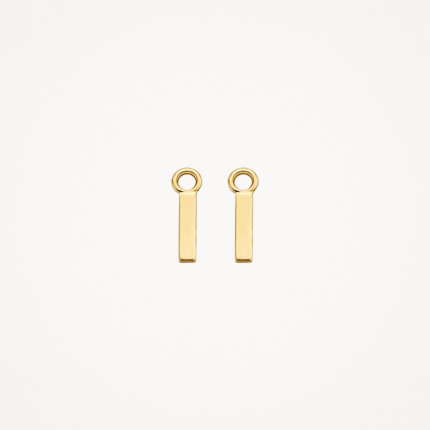 Oorbedels Staafvormig 10,5mm 14k goud