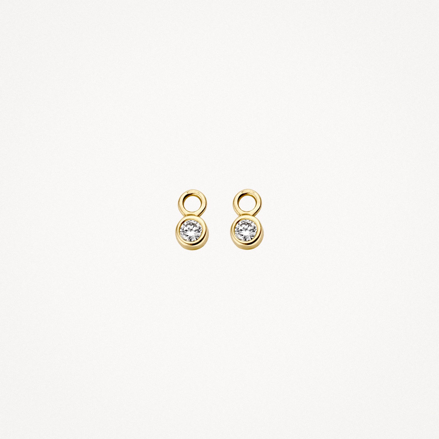 Ear Charms 9058YZI - 14k Yellow gold with zirconia