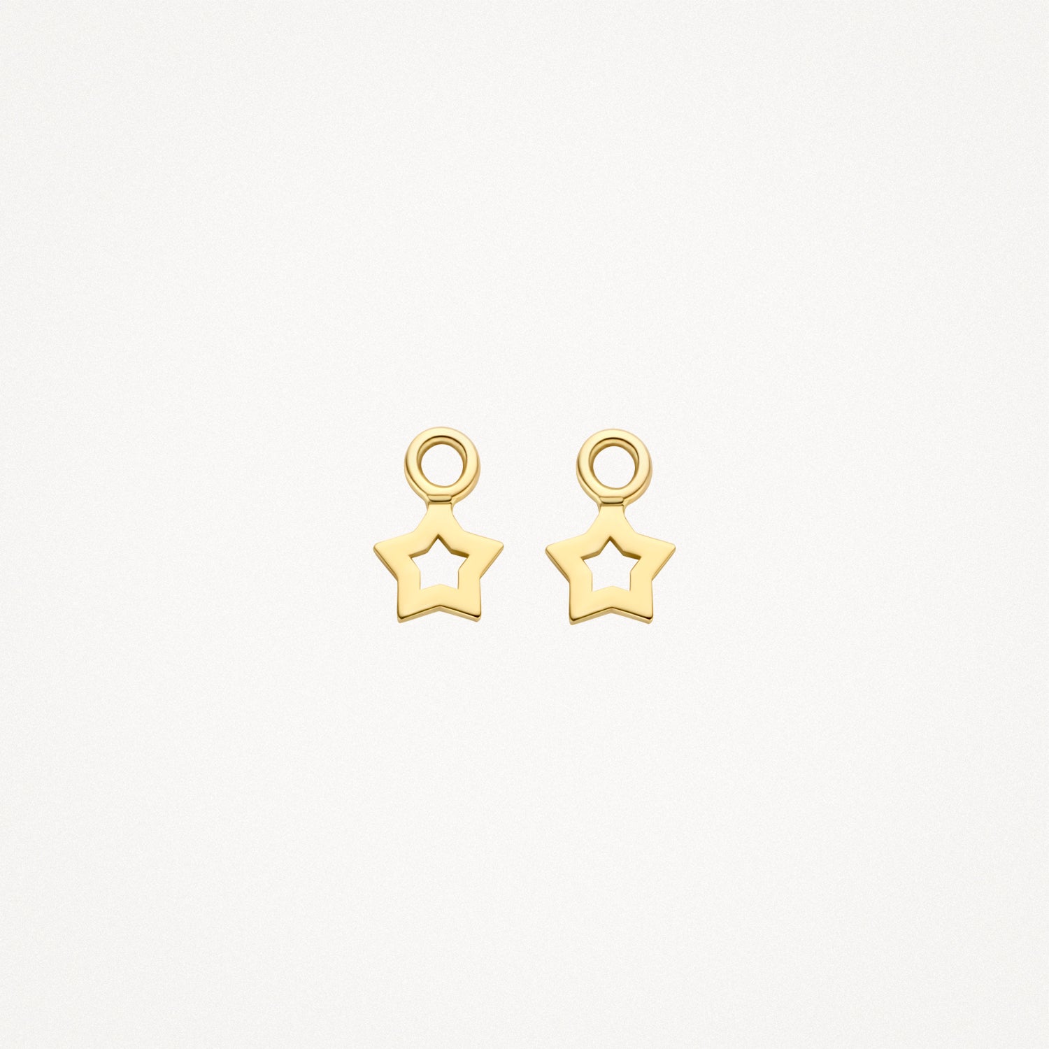 Oorbedels Stervormig 14k goud