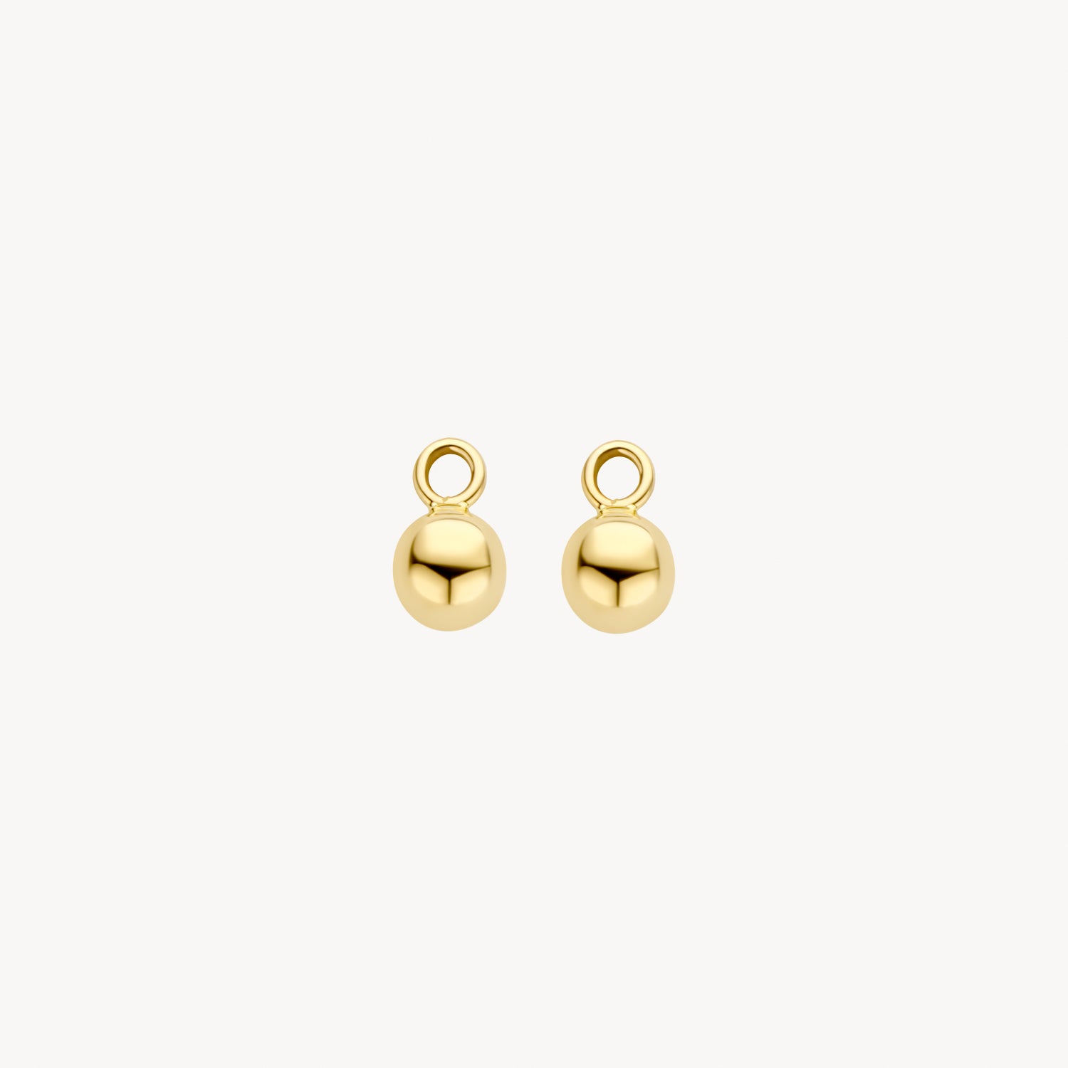 Oorbedels bolletjes ⌀ 5 mm 14k goud
