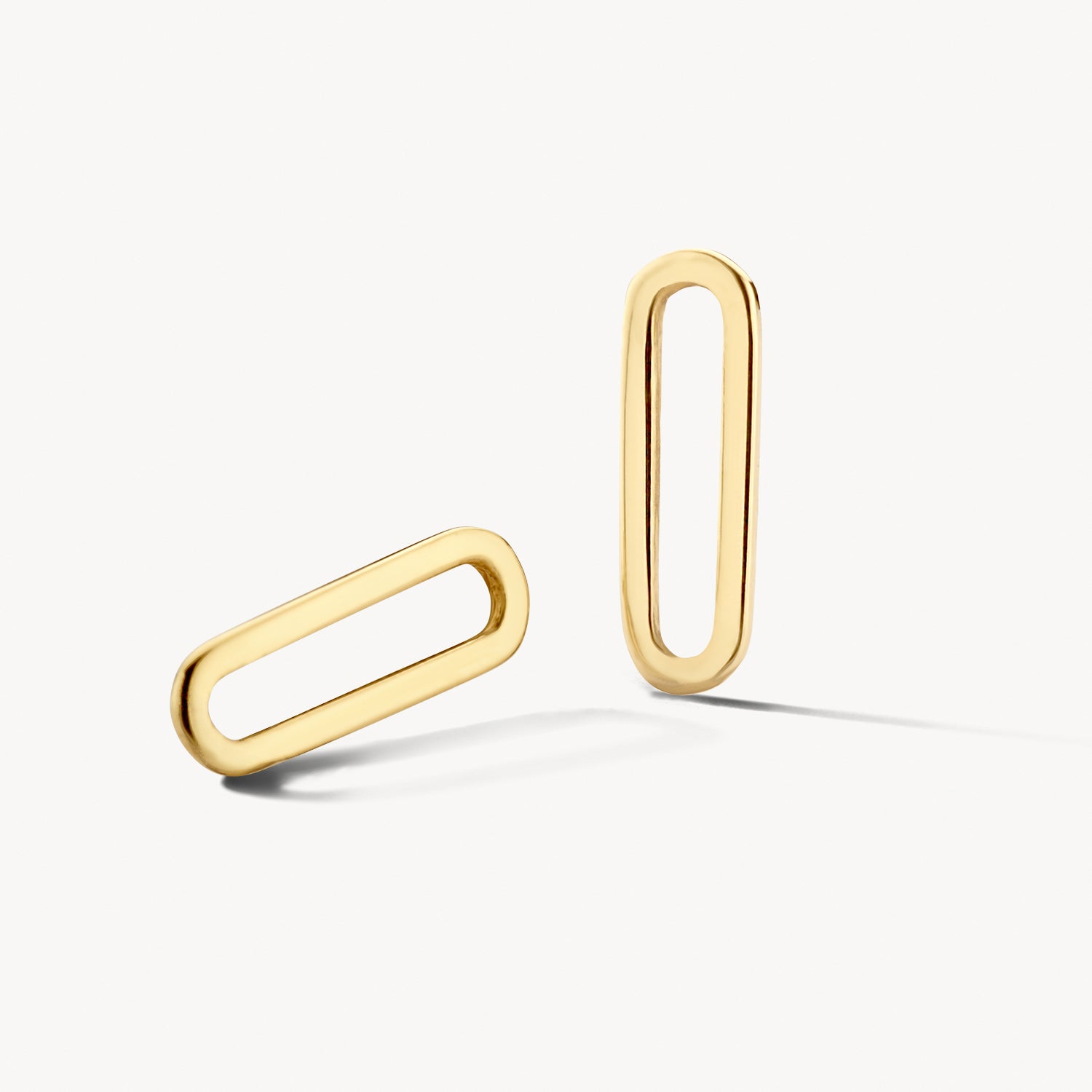 Oorbedels Schakelvorm 14k goud