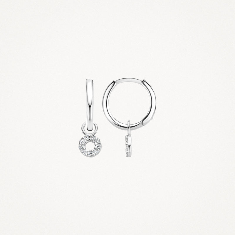 Ear Charms 9065WZI - 14k White Gold with Zirconia