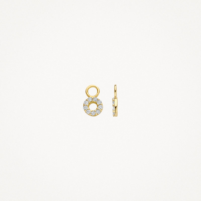 Ear Charms 9065YZI - 14k Yellow gold with zirconia