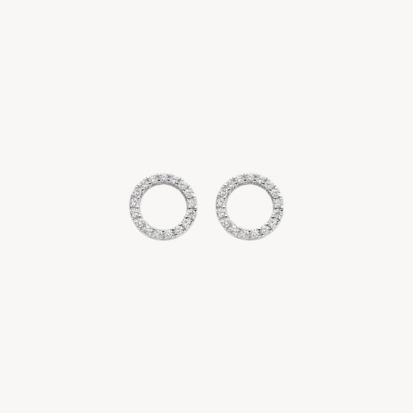 Ear charms 9066WZI - 14k White gold with zirconia