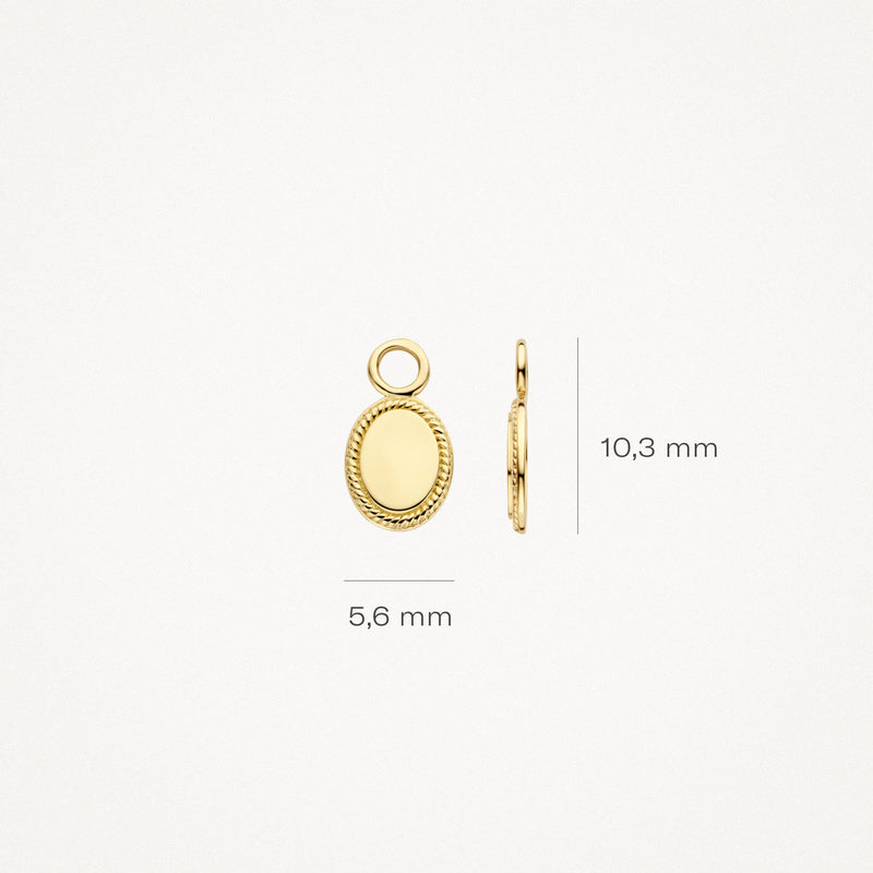 Ear charms 9069YGO - 14k Yellow gold