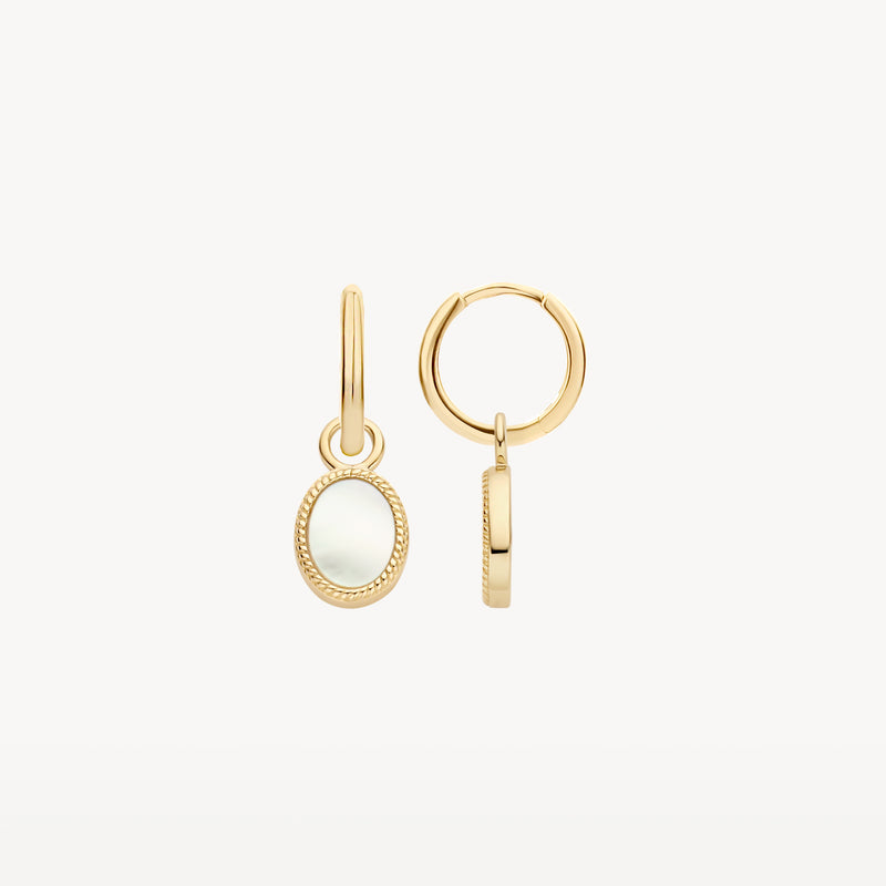 Ear Charm 9078YMP - 14k Yellow gold with Mother of Pearl