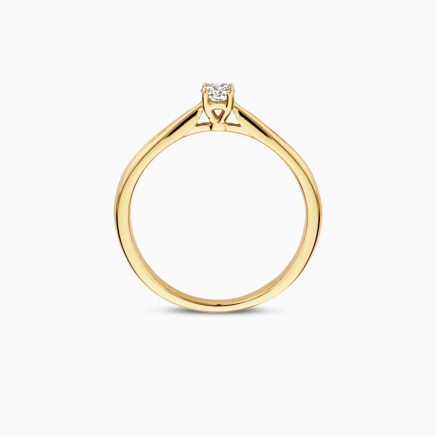 Lab diamonds ring LG1000Y - 14k Yellow gold