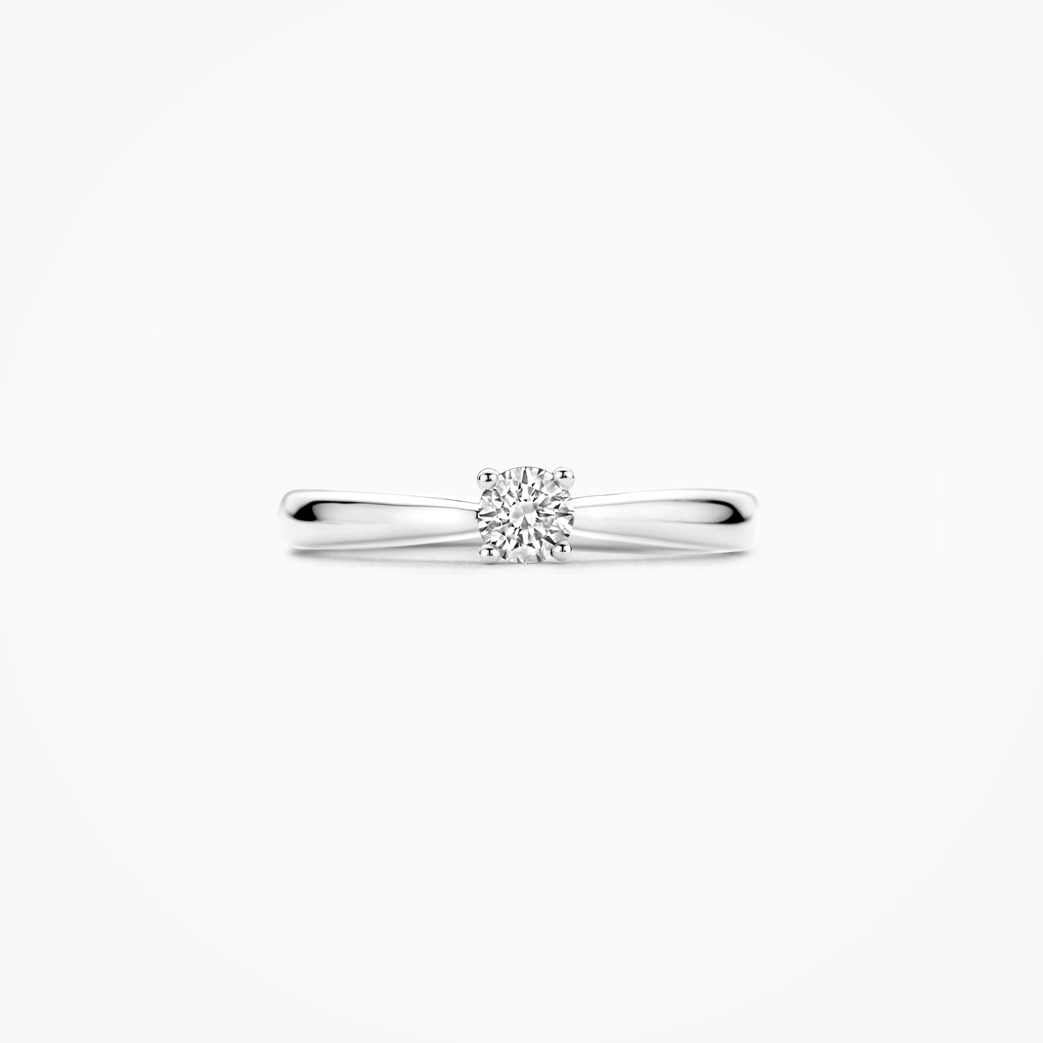 Ring met Lab Diamonds ⌀ 4.1 mm 14k Wit goud