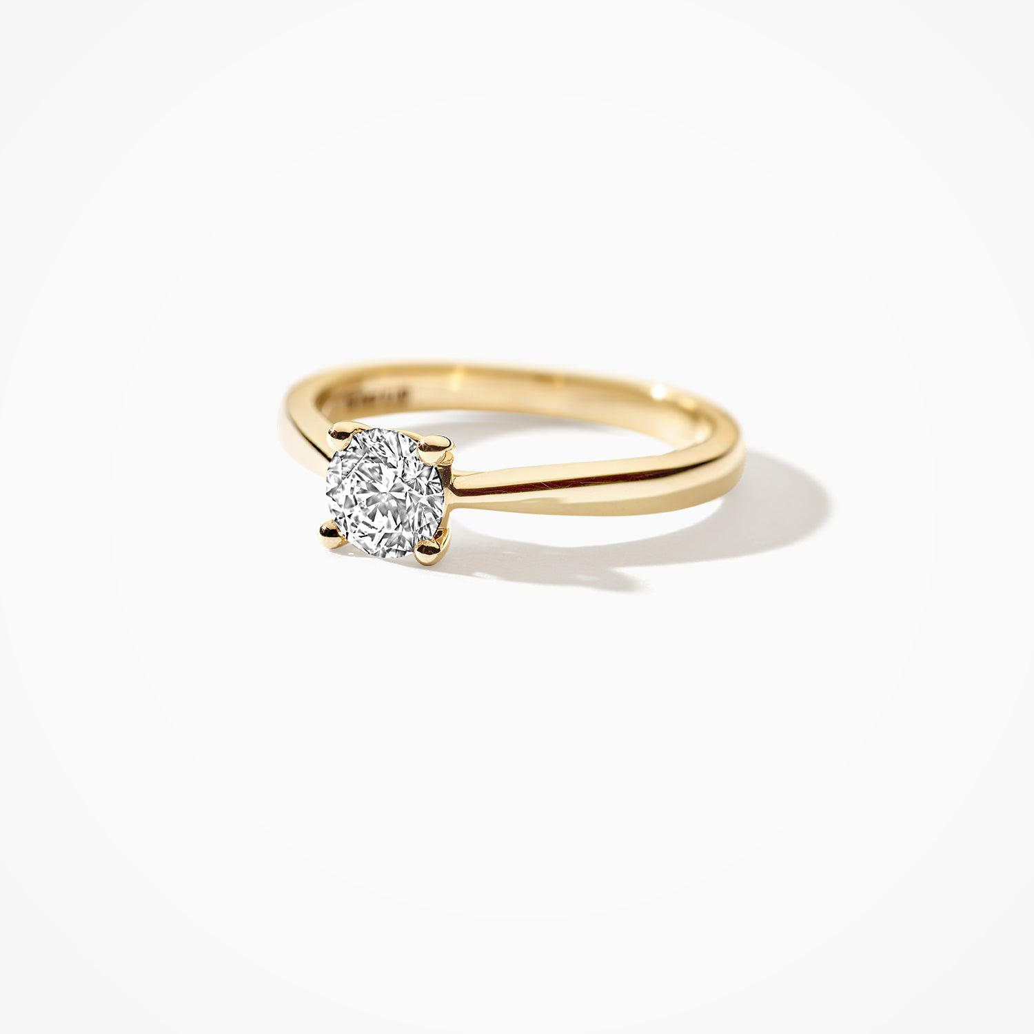 Lab diamonds bague LG1001Y - Or jaune 14k