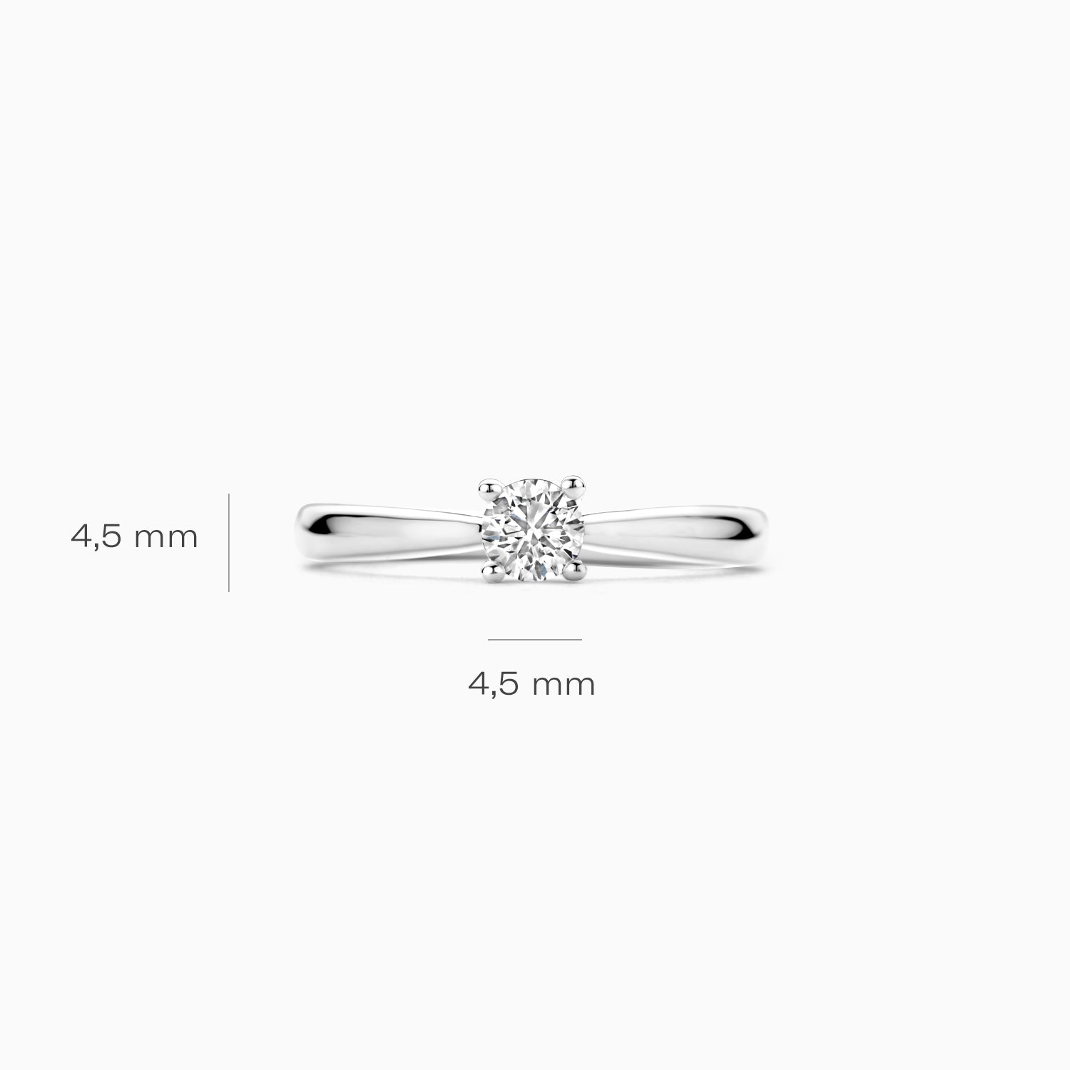 Lab diamonds ring LG1002W - 14k Witgoud
