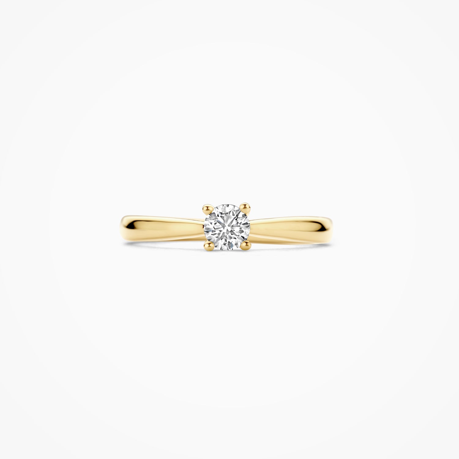 Lab diamonds ring LG1002Y - 14k Yellow gold