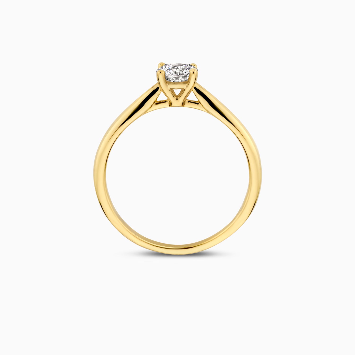 Lab diamonds ring LG1003Y - 14k Yellow gold