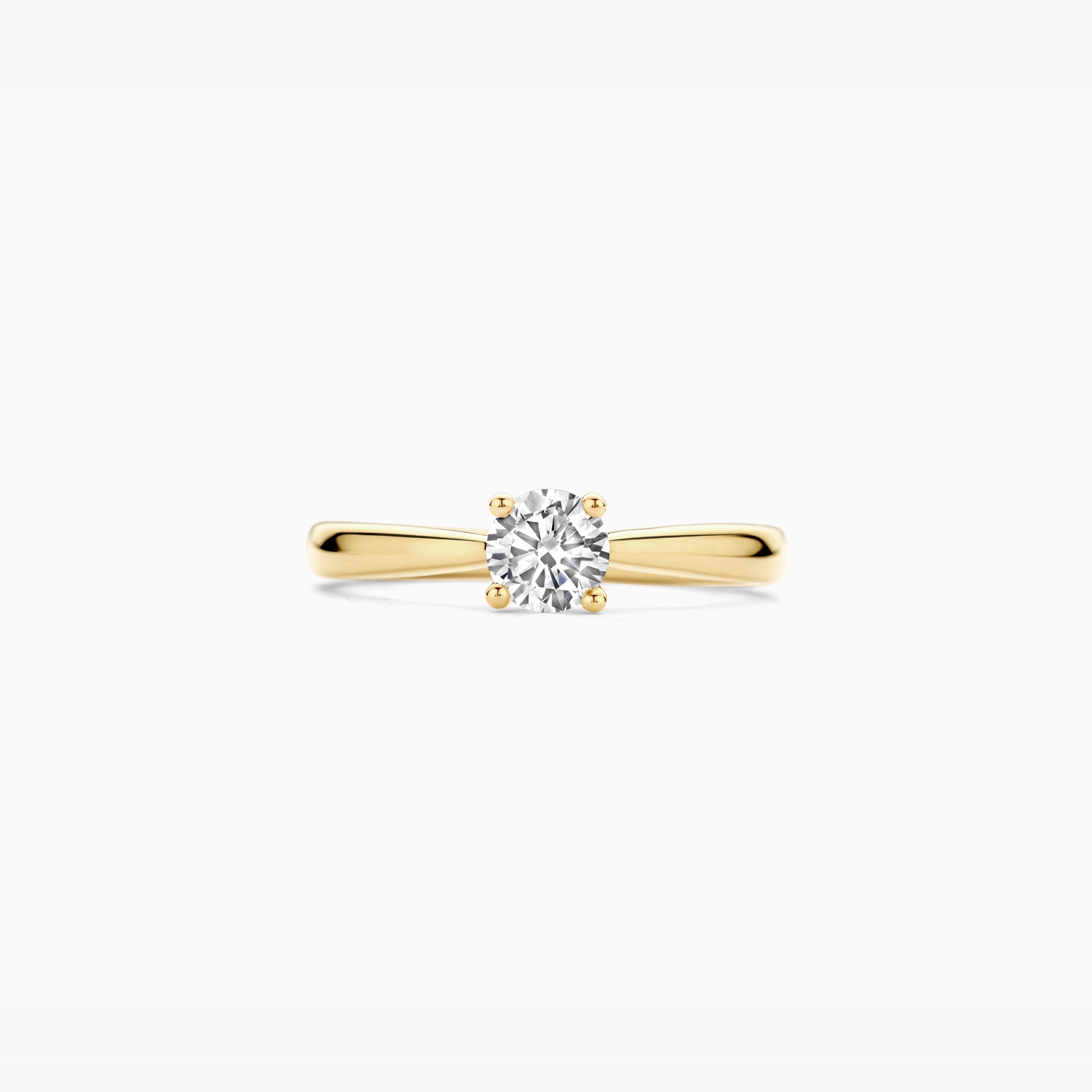 Lab diamonds ring LG1003Y - 14k Yellow gold