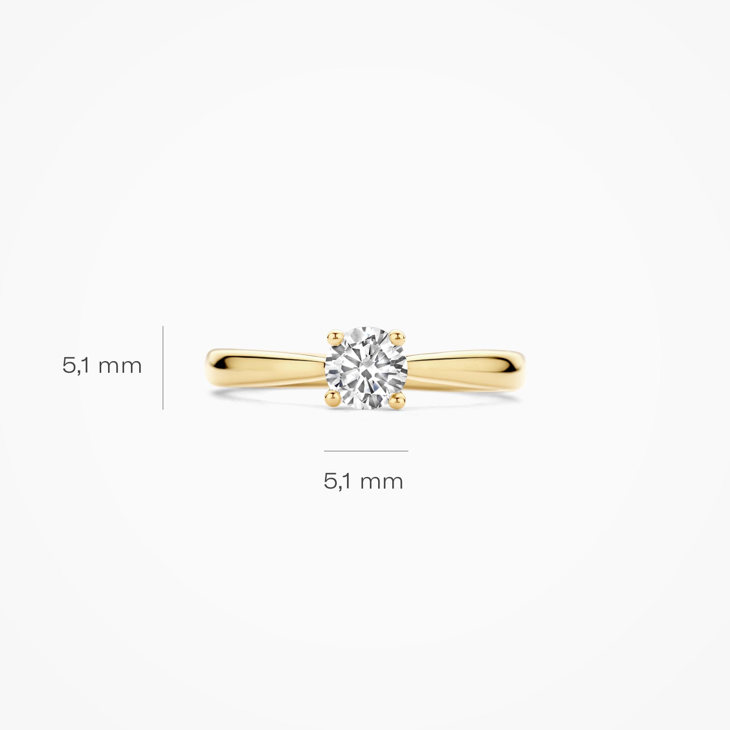 Lab diamonds Ringe LG1003Y - 585er Gelbgold