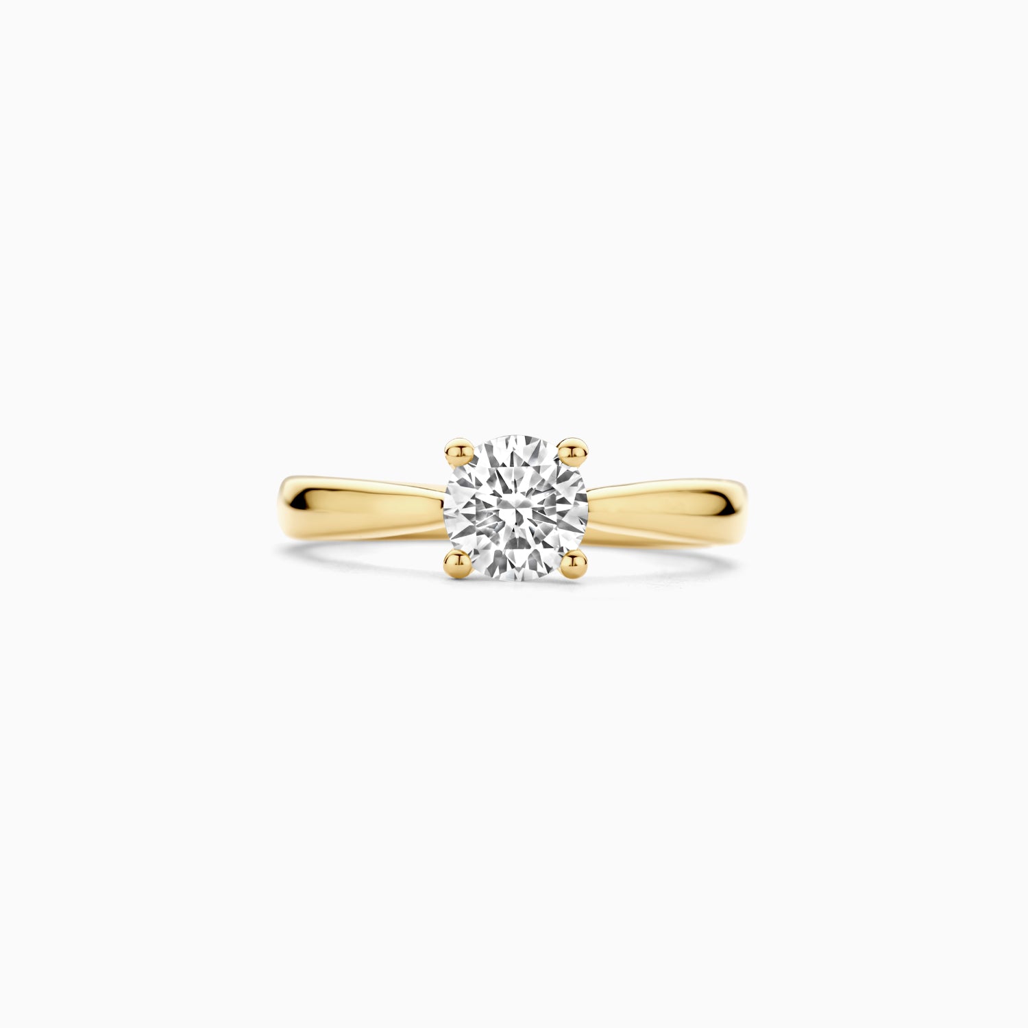 Lab diamonds ring LG1005Y - 14k Yellow gold