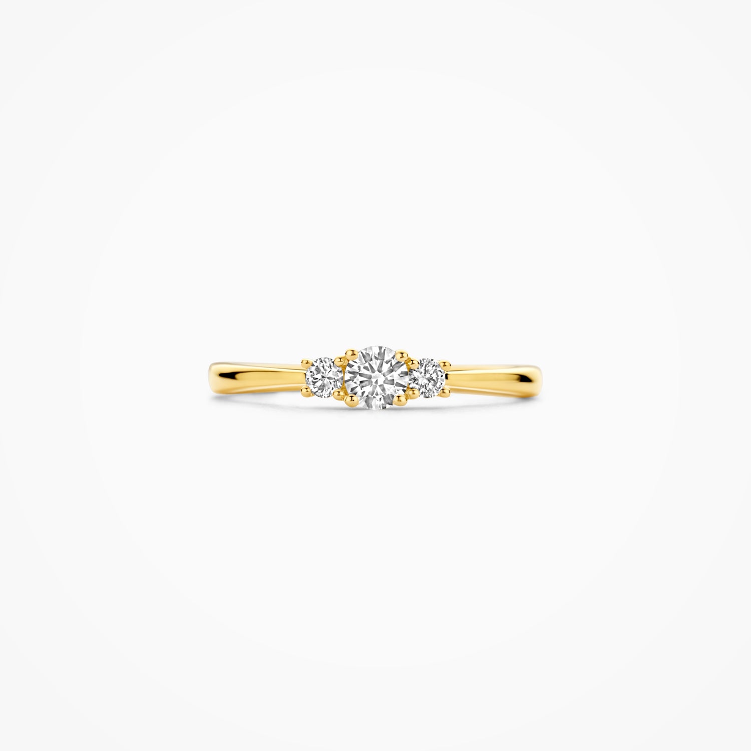 Lab diamonds ring LG1007Y - 14k Geelgoud