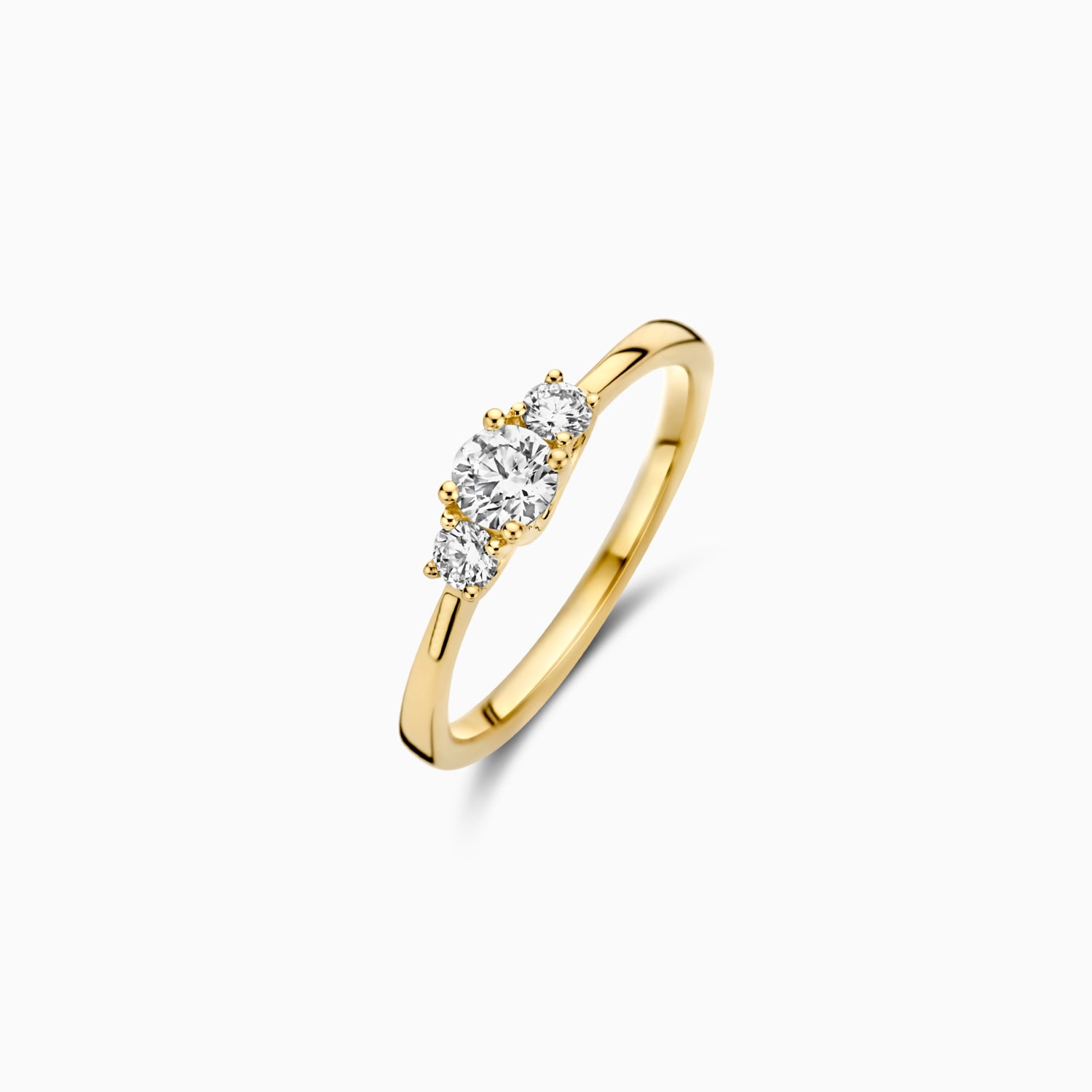 Lab diamonds ring LG1008Y - 14k Geelgoud