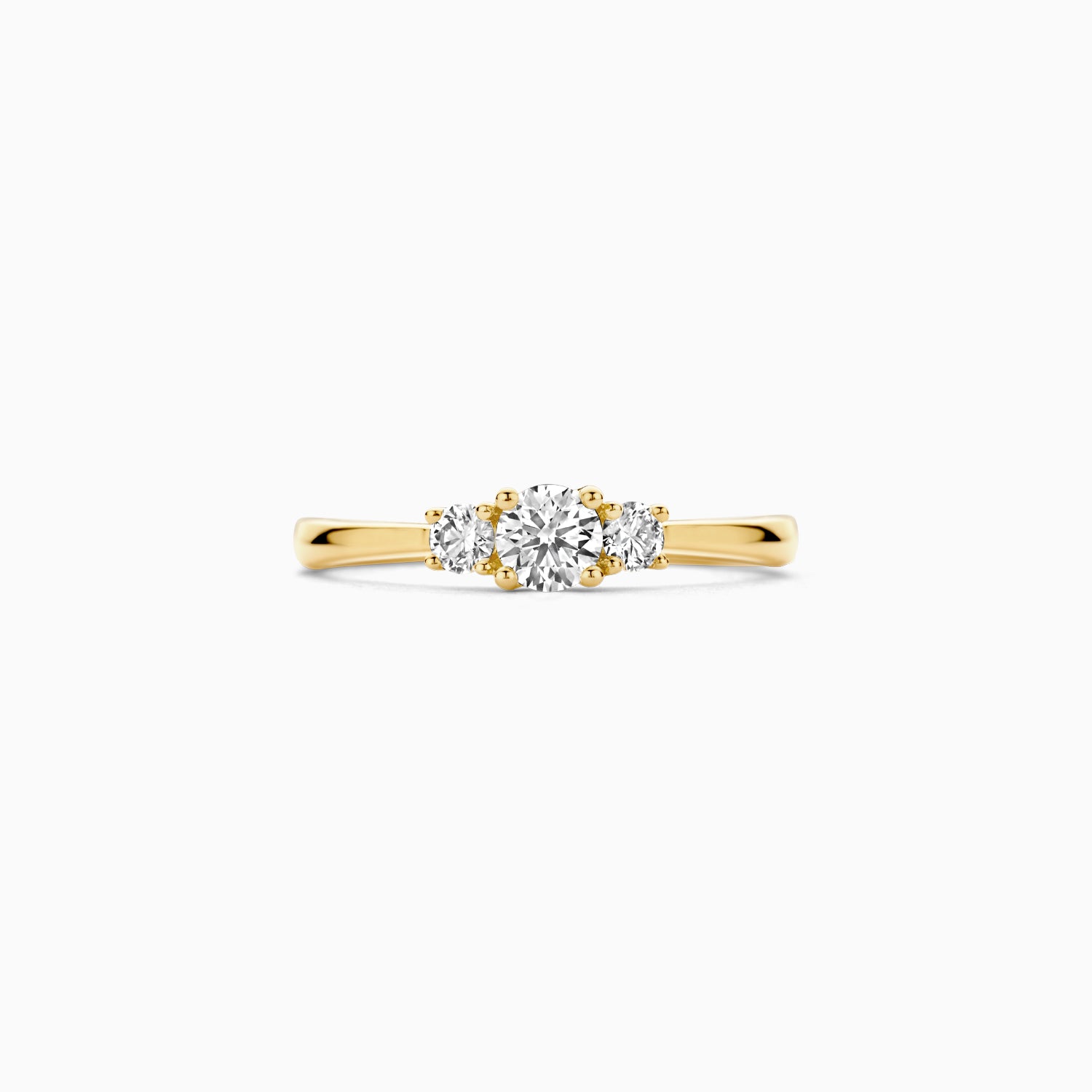 Lab diamonds ring LG1008Y - 14k Geelgoud