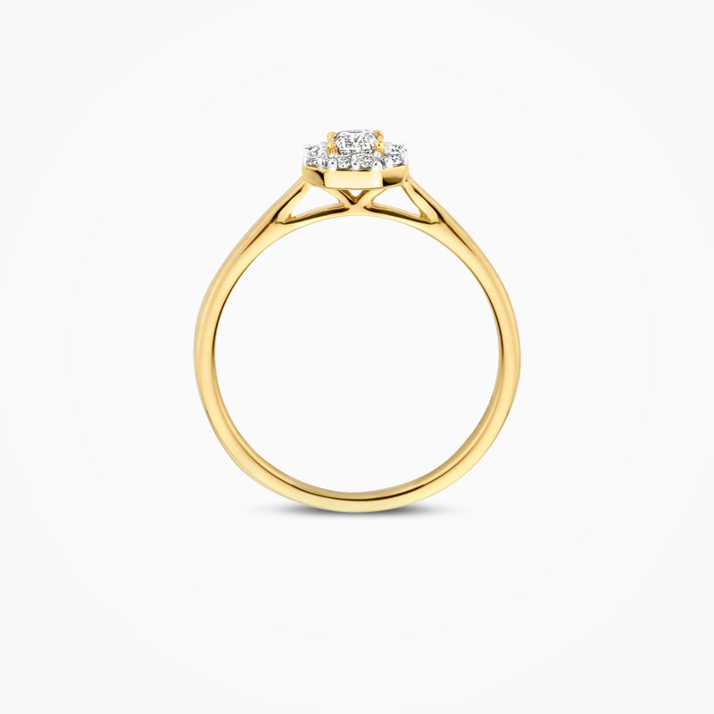 Lab diamonds bague LG1010Y - Or jaune 14k