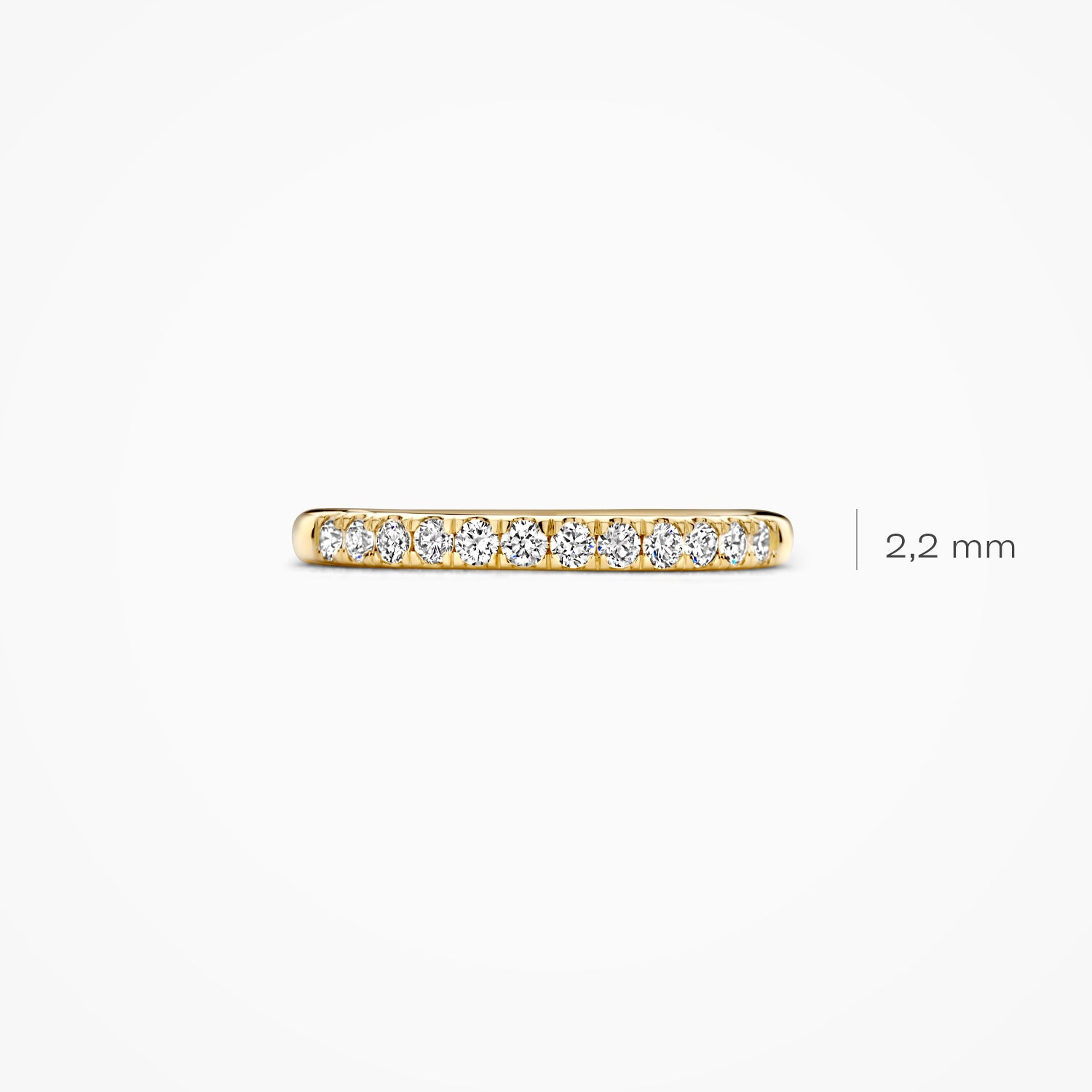 Lab diamonds ring LG1013Y - 14k Yellow gold