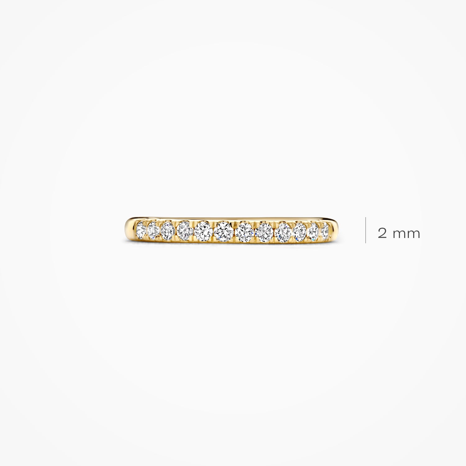 Ring ⌀ 2.2 mm with 0.31ct Lab Diamonds 14k gold