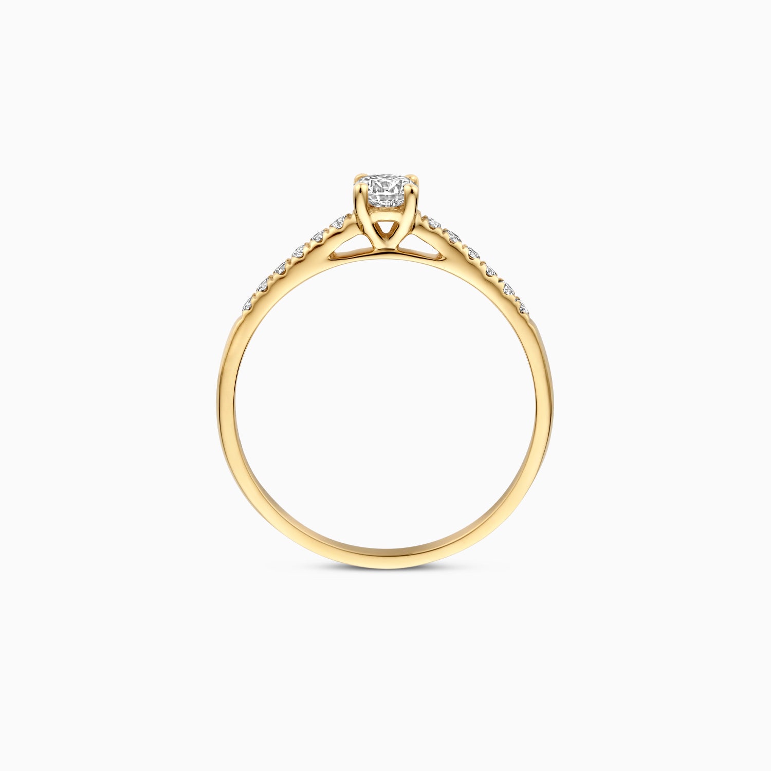 Labor Diamanten Ring LG1017Y - 585er Gelbgold