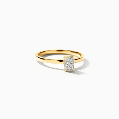 Bague en diamants de laboratoire LG1019Y - Or jaune 14k