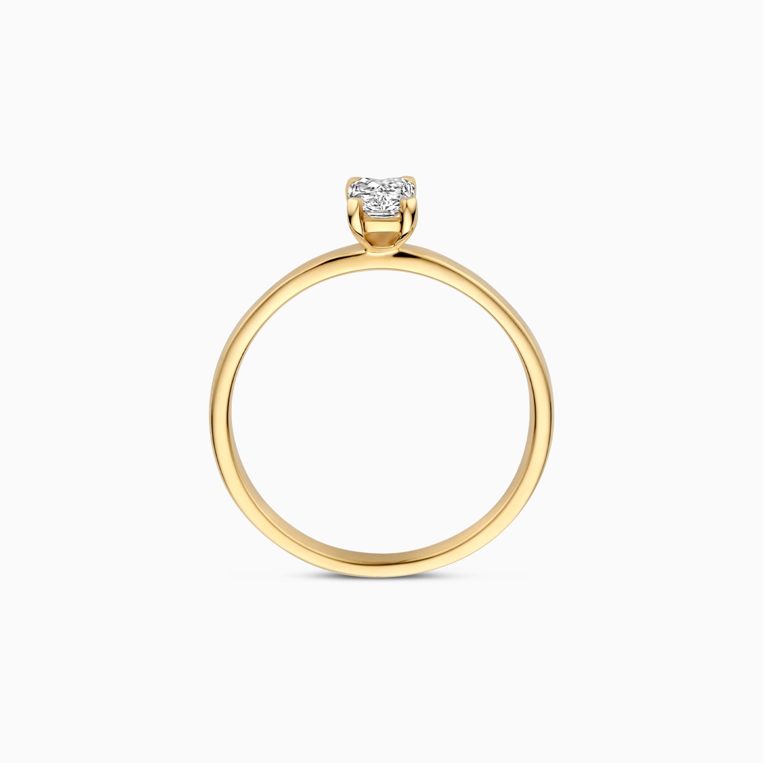 Labordiamanten Ring LG1020Y - 585er Gelbgold