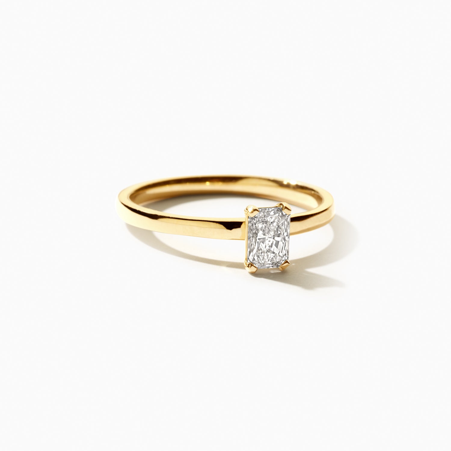 Ring Lab Diamonds 0.5ct Rechthoekig 14k goud