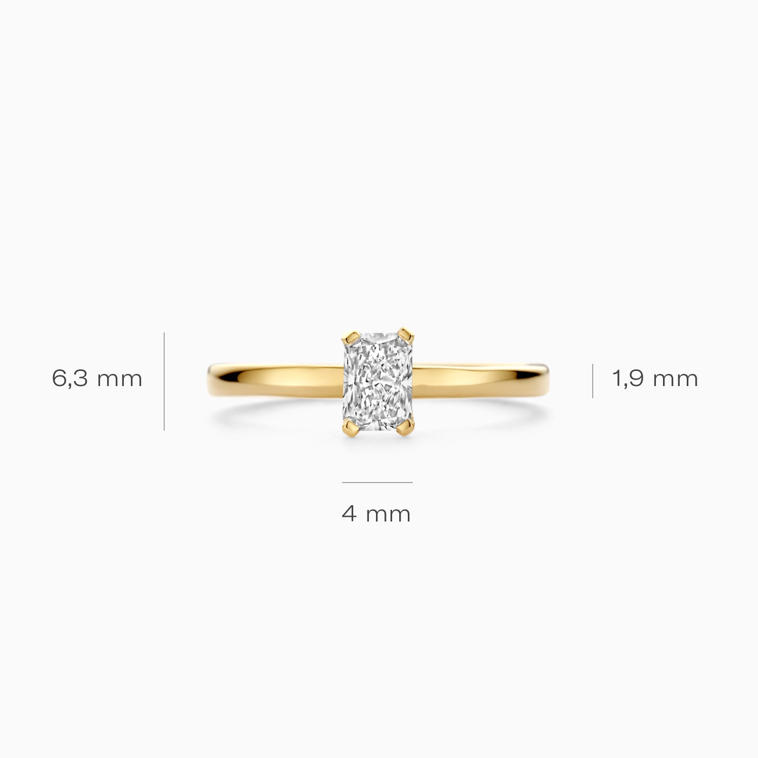 Lab Diamonds Ring LG1020Y - 14k Yellow Gold