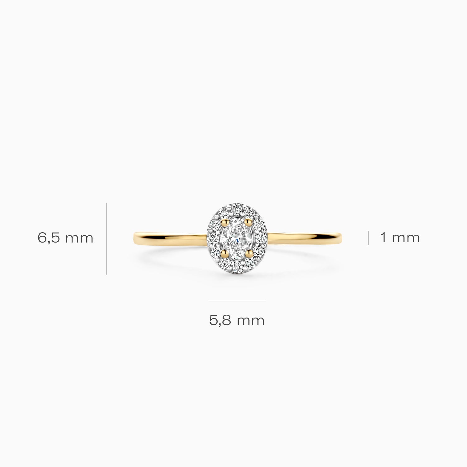 Lab Diamonds Ring LG1021Y - 14k Yellow Gold