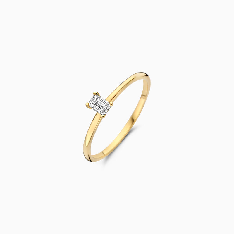 Bague diamants de laboratoire LG1029Y - Or 14 carats