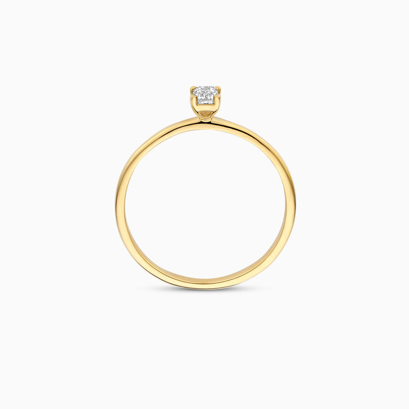 Bague diamants de laboratoire LG1029Y - Or 14 carats