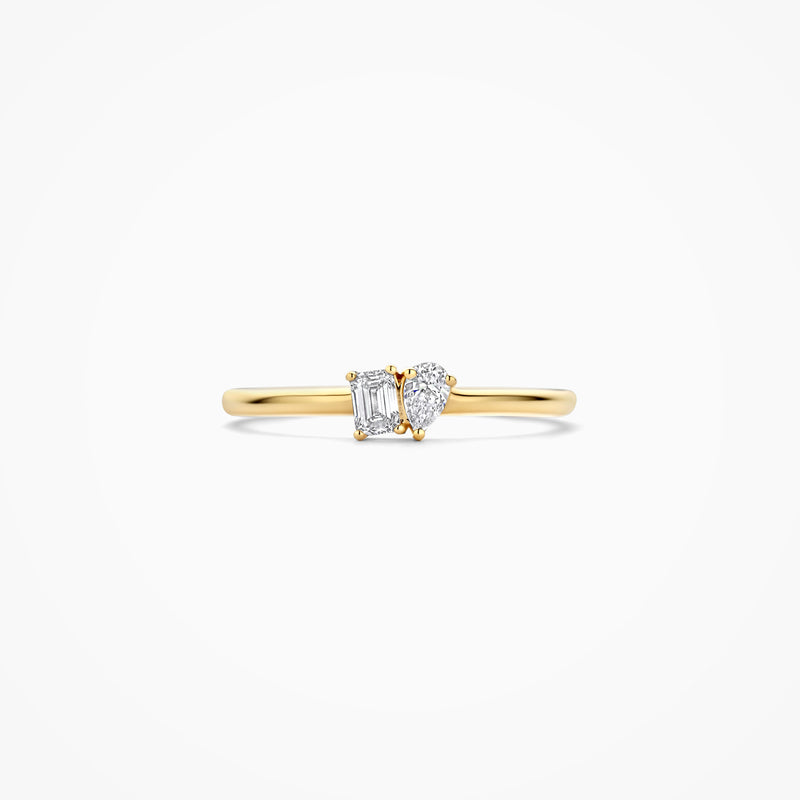 Labordiamanten Ring LG1030Y - 585er Gold