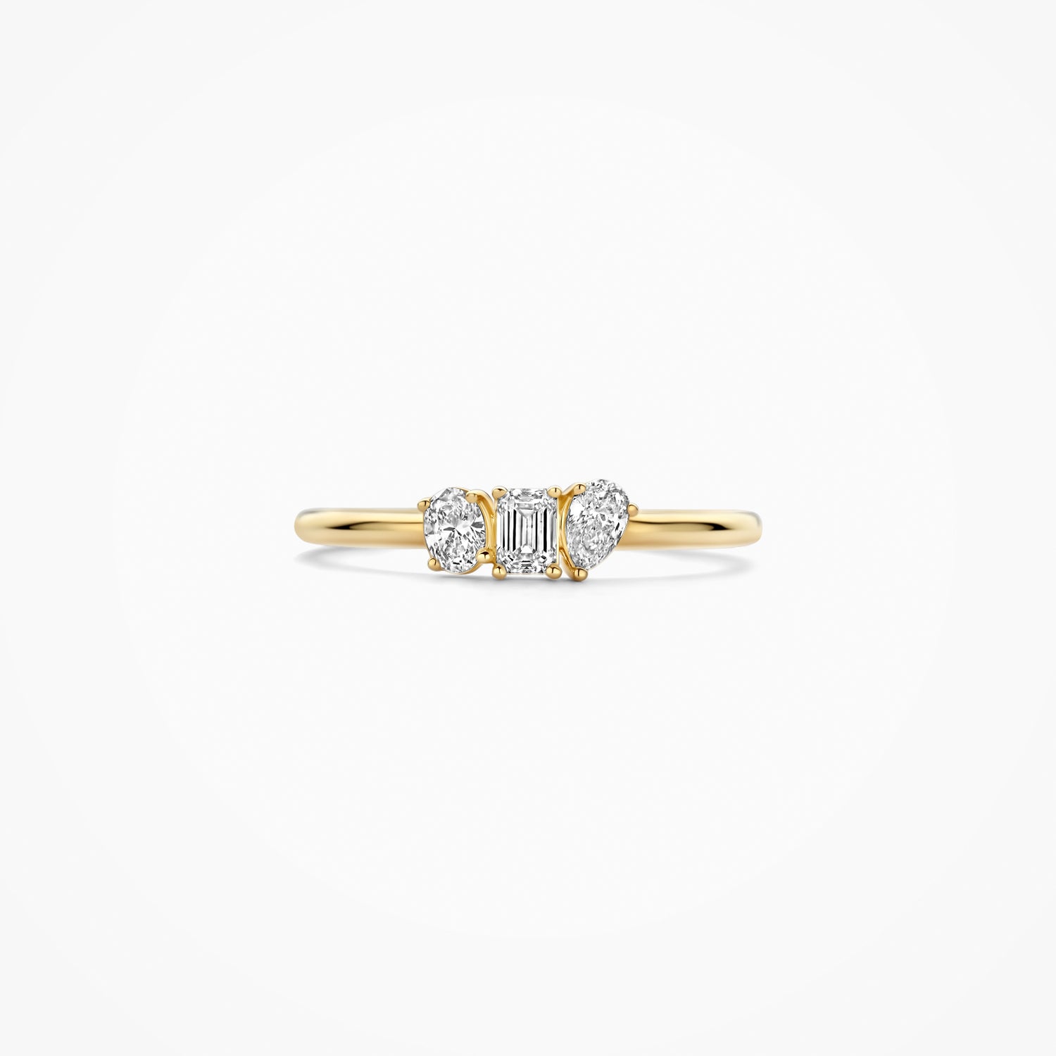 Bague diamants de laboratoire LG1031Y - 14k Or