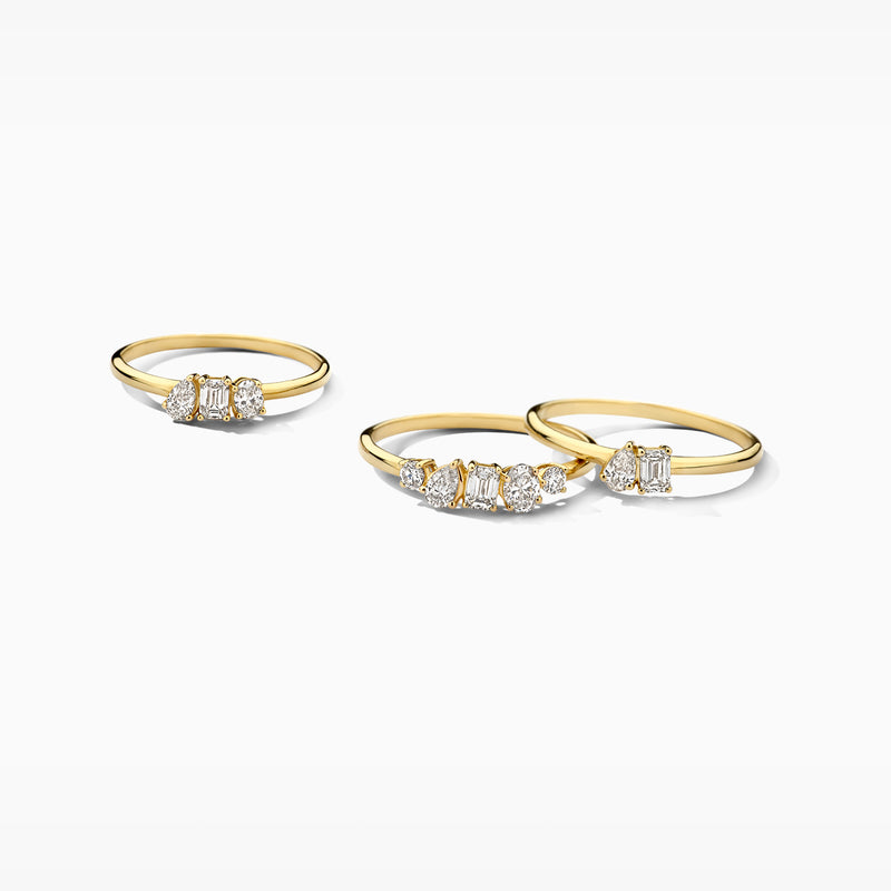 Labordiamanten Ring LG1032y - 585er Gold