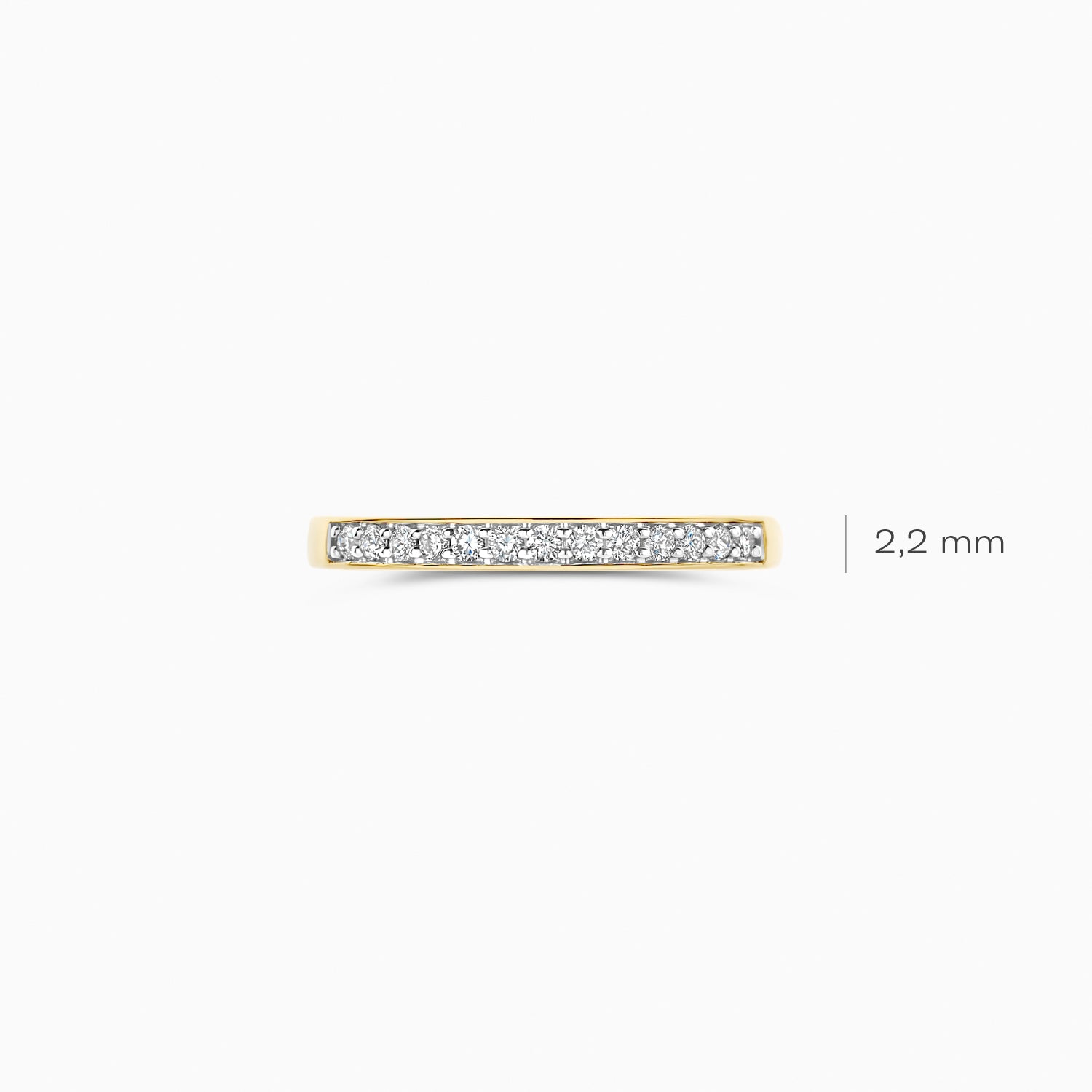 Bague avec Diamants de laboratoire LG1033Y - 14k Or