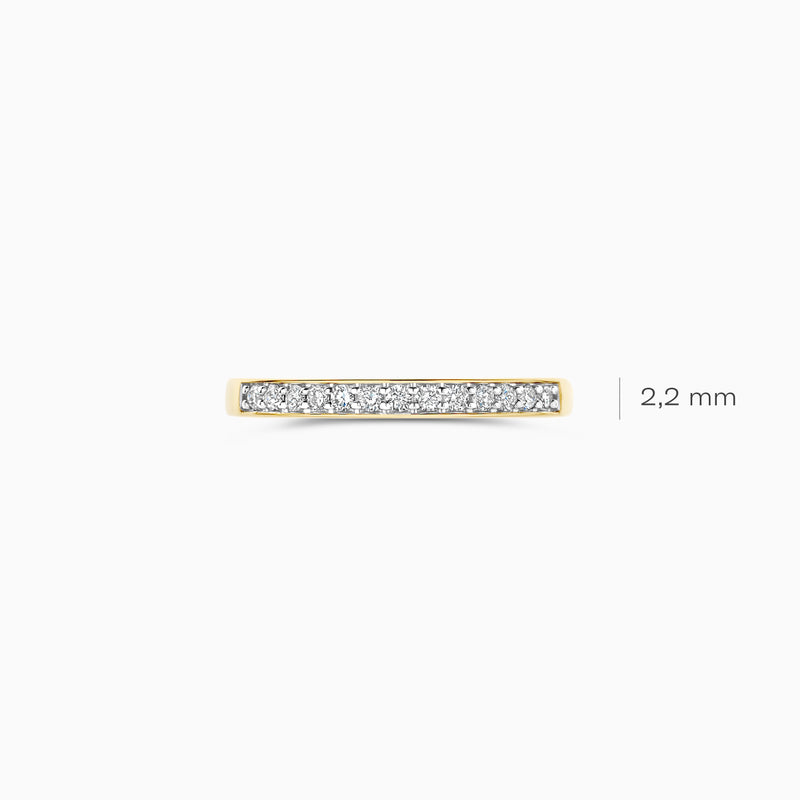 Bague avec Diamants de laboratoire LG1033Y - 14k Or