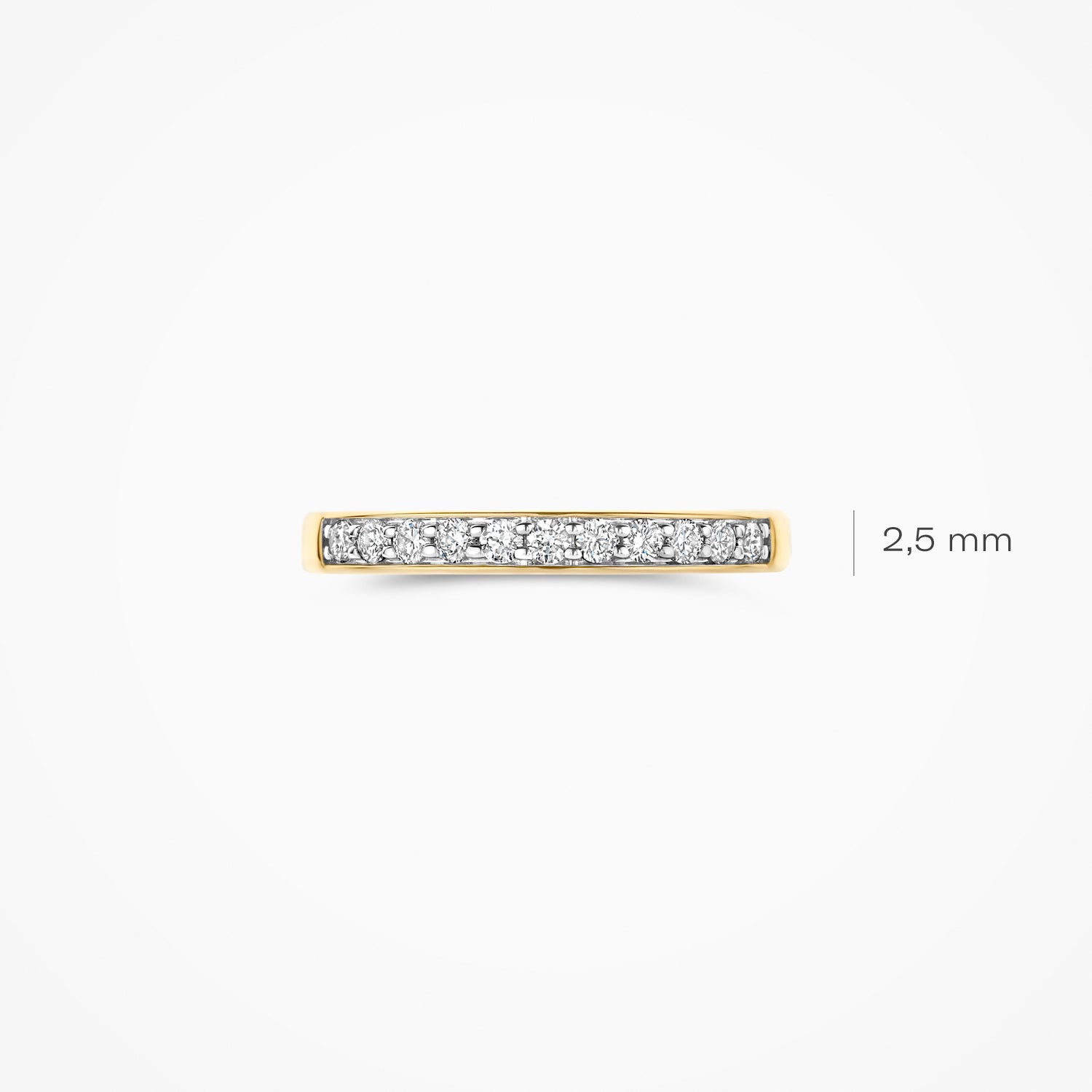 Bague avec diamants de laboratoire LG1034Y - 14k Or