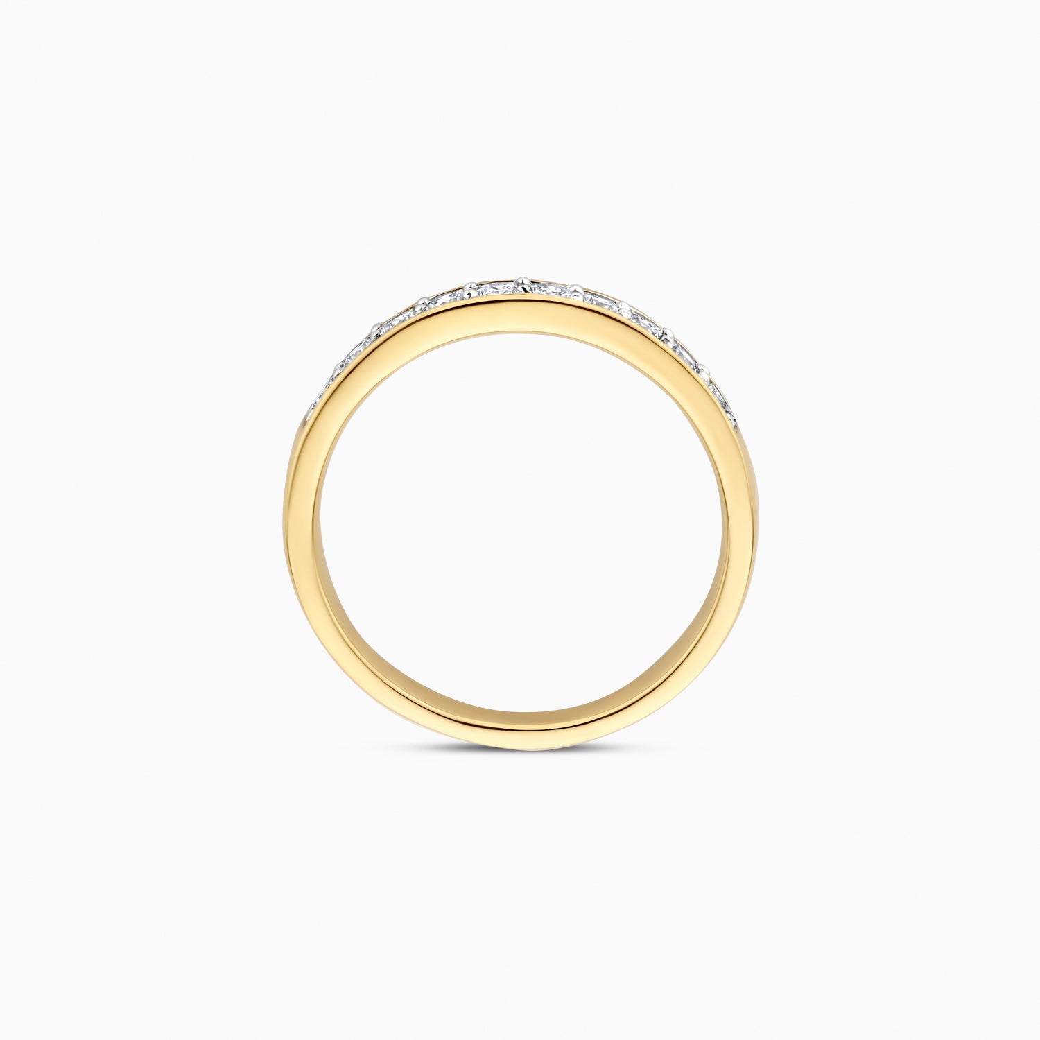 Lab diamonds ring LG1035Y - 14k Yellow gold