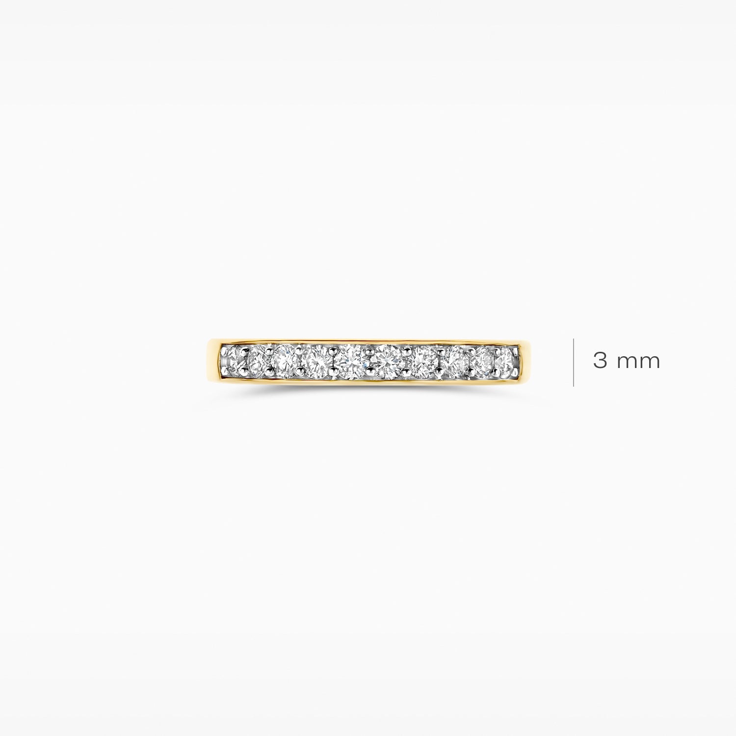 Lab diamonds ring LG1035Y - 14k Yellow gold