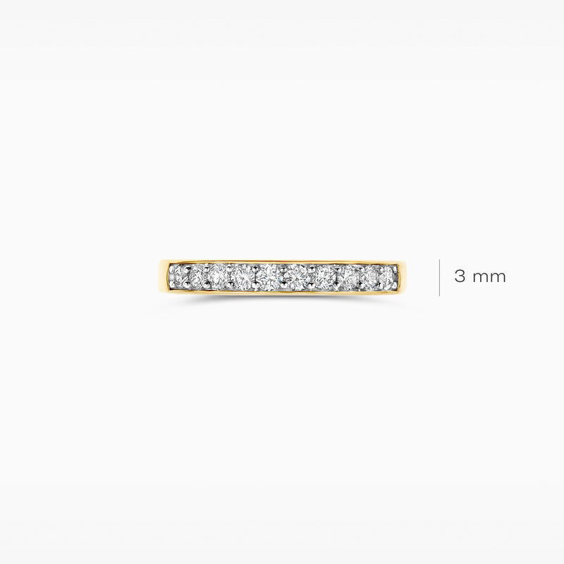 Lab diamonds ring LG1035Y - 14k Yellow gold
