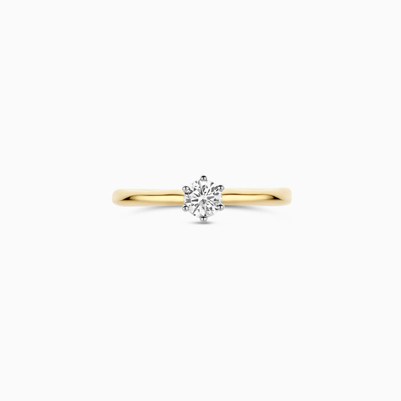 Bague avec diamants de laboratoire LG1037B - 14k Or