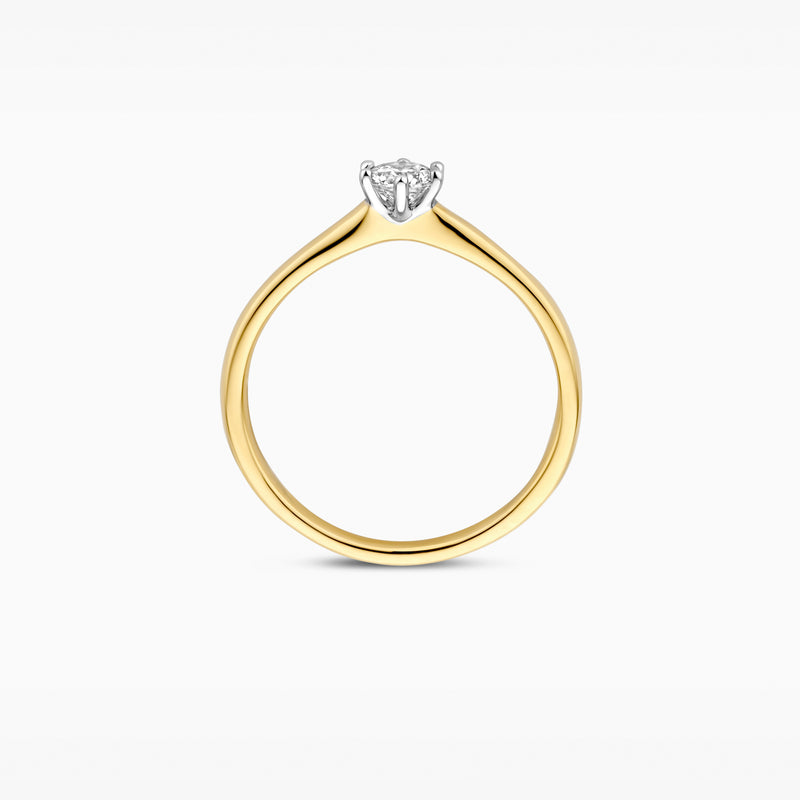 Bague avec diamants de laboratoire LG1037B - 14k Or