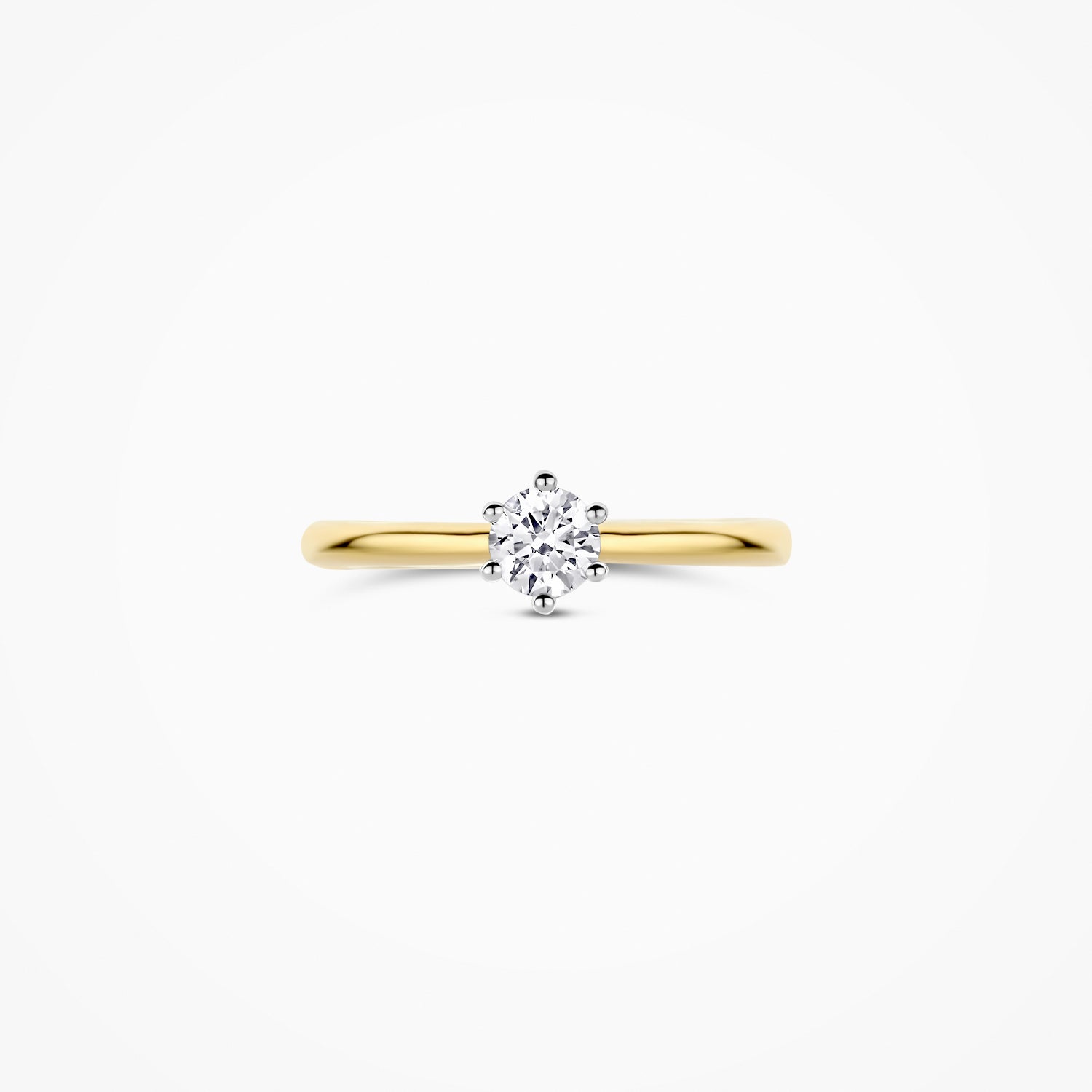 Bague avec diamants de laboratoire LG1038B - 14k Or