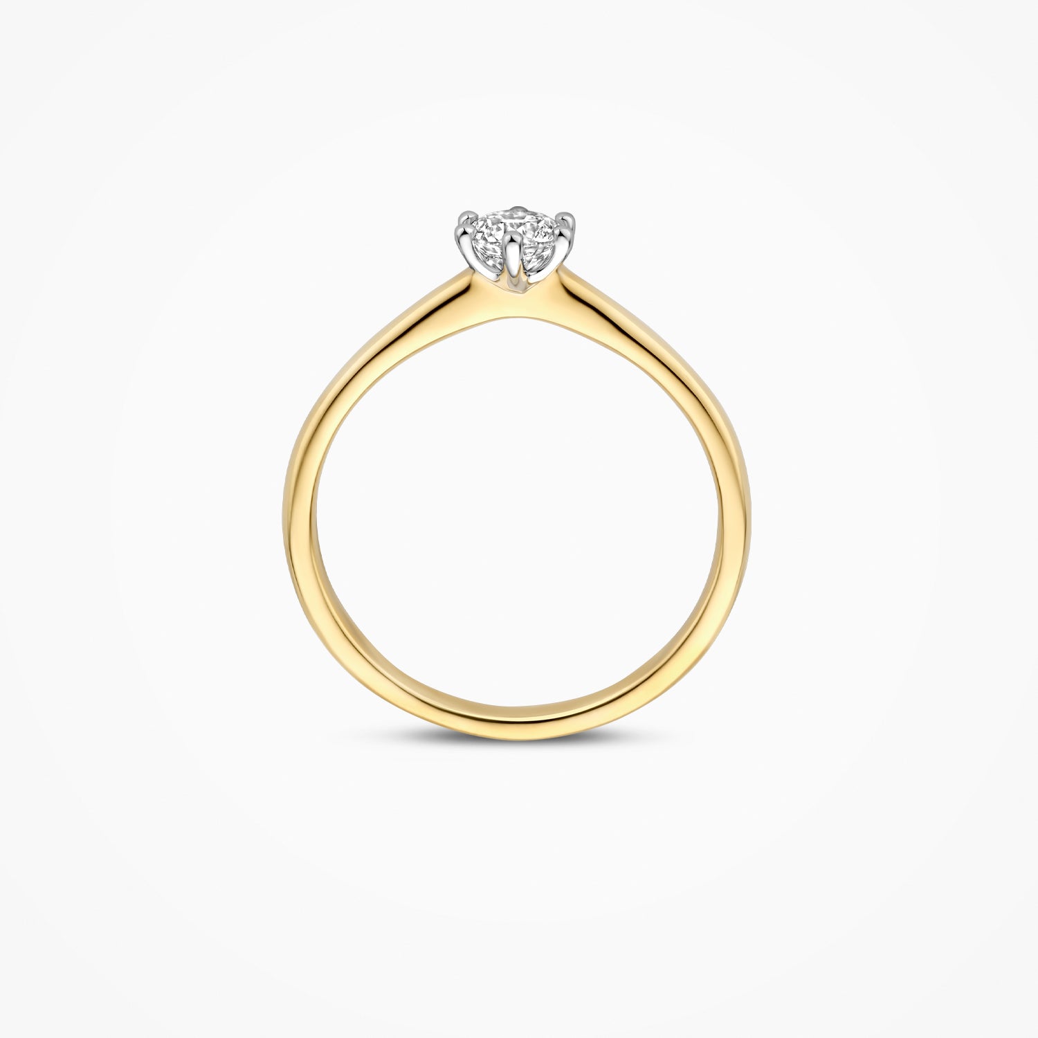 Bague avec diamants de laboratoire LG1038B - 14k Or