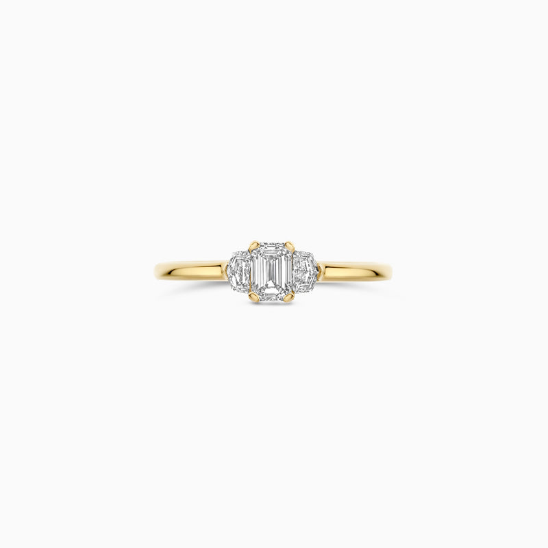 Lab diamonds ring LG1040Y - 14k Yellow gold