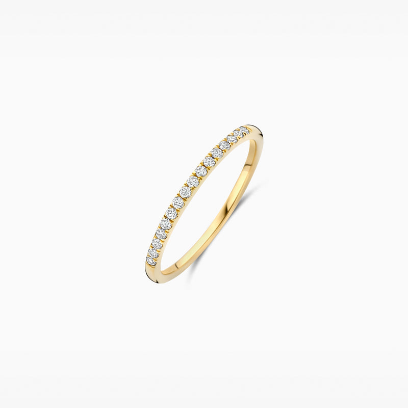 Lab diamonds ring LG1046Y - 14ct Yellow gold