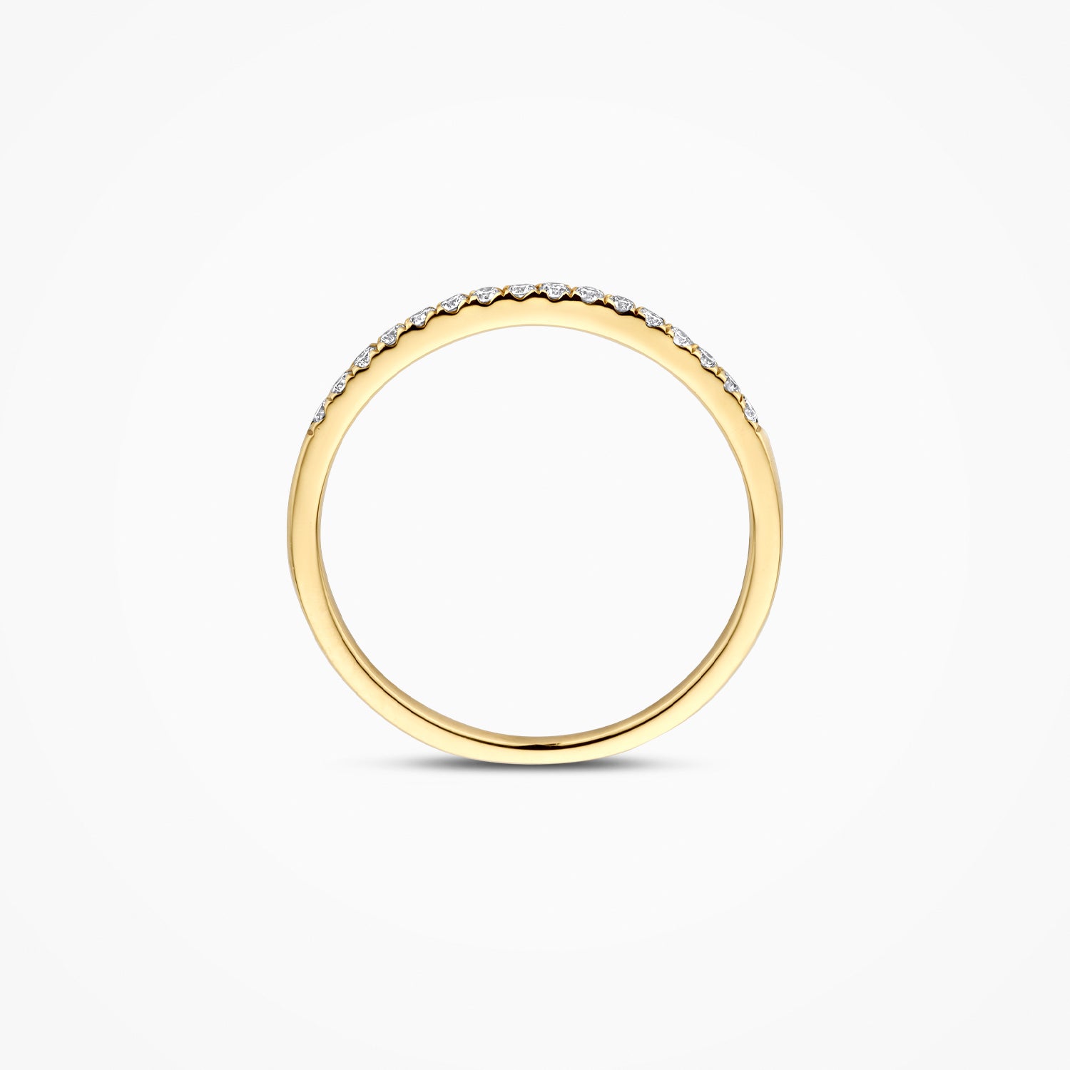 Lab diamonds ring LG1046Y - 14ct Yellow gold